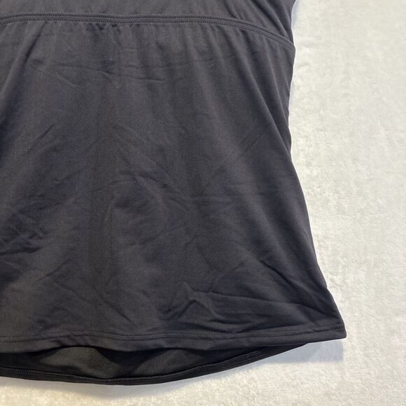 Lands' End Women's Size 8DD Underwire Bra Black Wrap Tankini Swimsuit Top Beach - Picture 9 of 15